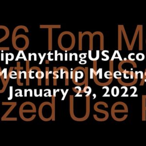 2022-01-29 Mentorship Recording