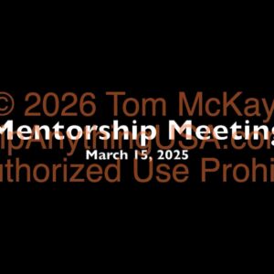 2025-03-15 Mentorship Recording