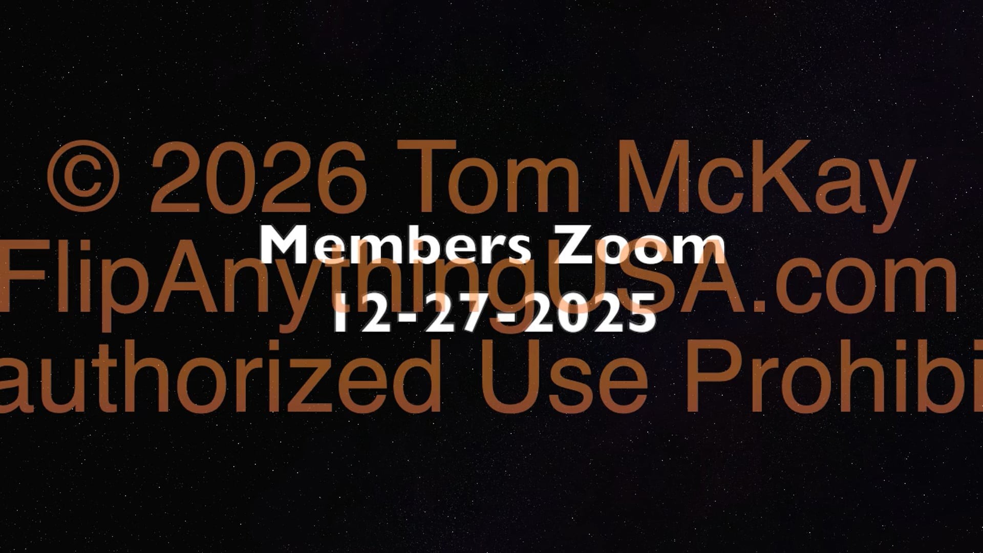 2025-12-27 Mentorship Recording